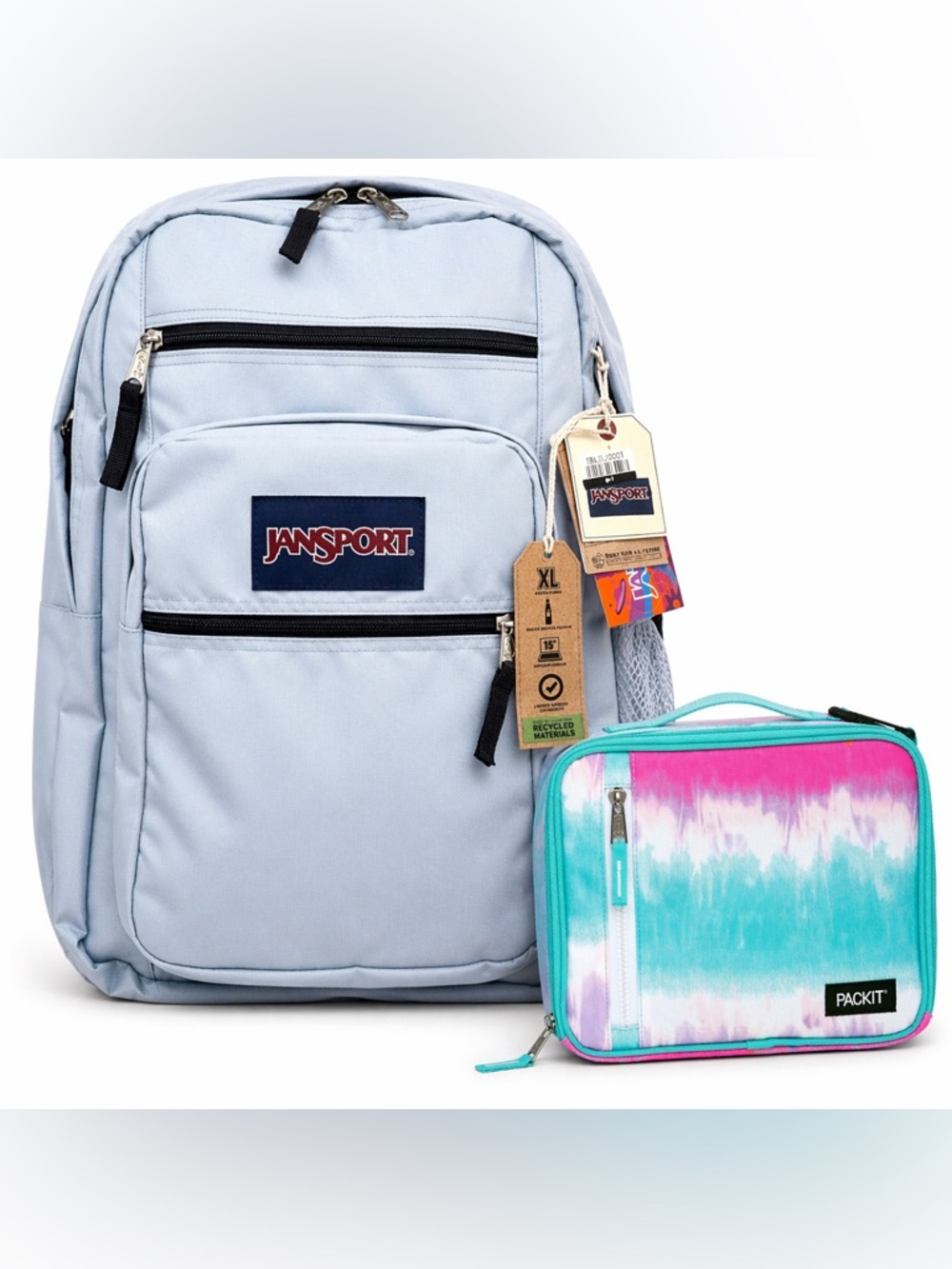 JanSport Big Student Backpack NWT + PACKIT Lunch Box Bundle Kids